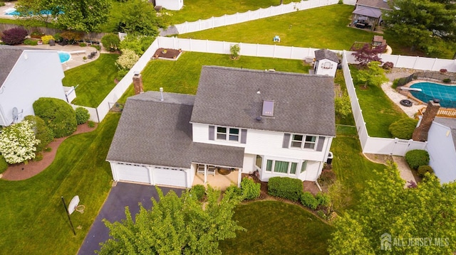 5 Wetherhill Way S, Brunswick, NJ 08810 - drone / aerial view of a pool area