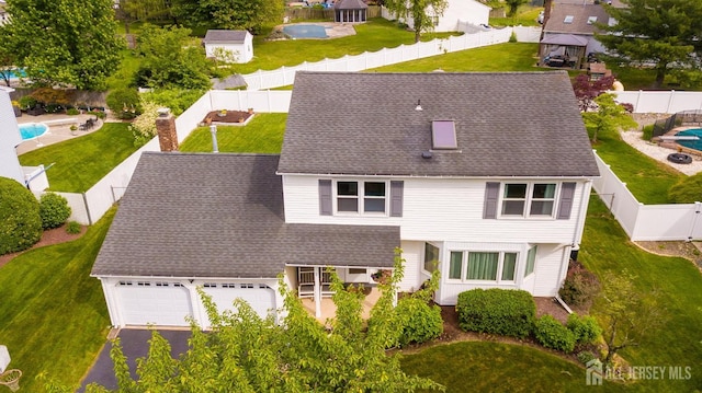 5 Wetherhill Way S, Brunswick, NJ 08810 - view of front of home with a shingled roof, asphalt driveway, a garage, and a residential view