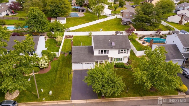5 Wetherhill Way S, Brunswick, NJ 08810 - aerial view of residential area featuring a pool