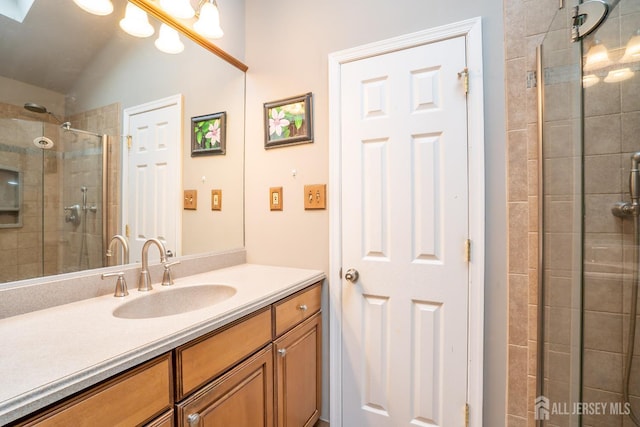 5 Wetherhill Way S, Brunswick, NJ 08810 - bathroom with vanity and a tile shower