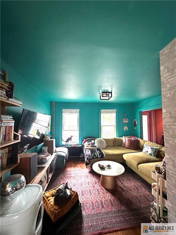 21 Alexander St, New Brunswick, NJ 08901 - living area with wood finished floors