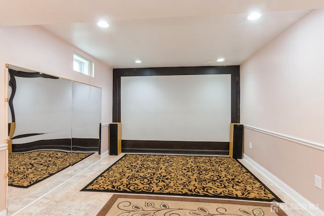 63 Clinton Ave, Keasbey, NJ 08832 - home theater featuring recessed lighting