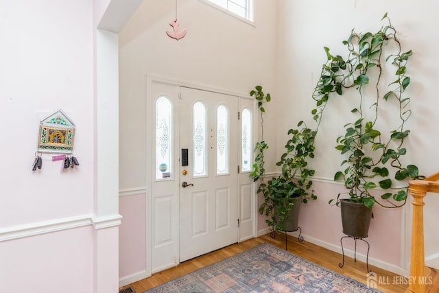 63 Clinton Ave, Keasbey, NJ 08832 - foyer entrance featuring light wood-type flooring and baseboards
