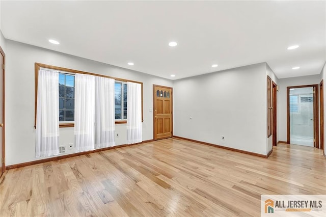 440 E Ave, Sewaren, NJ 07077 - empty room with light wood-style floors and recessed lighting