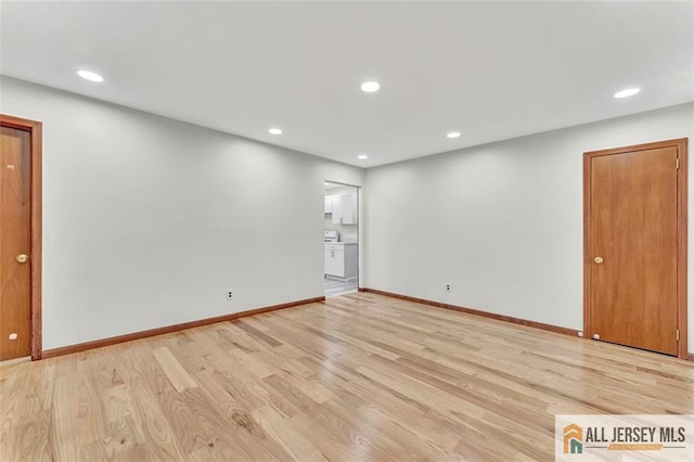 440 E Ave, Sewaren, NJ 07077 - unfurnished room with light wood-style floors and recessed lighting
