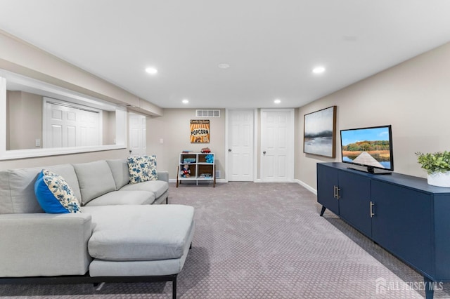 226 Schussler St, Sayreville, NJ 08879 - living room featuring carpet and recessed lighting