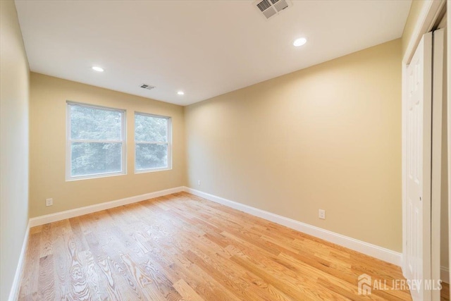 17 Fourth St, Hillsborough, NJ 08821 - spare room with light wood-style flooring, baseboards, and recessed lighting