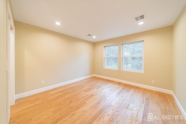 17 Fourth St, Hillsborough, NJ 08821 - spare room featuring light wood-type flooring, baseboards, and recessed lighting