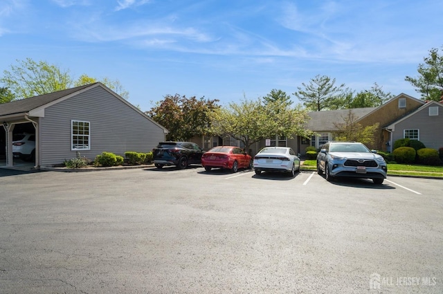 view of uncovered parking lot