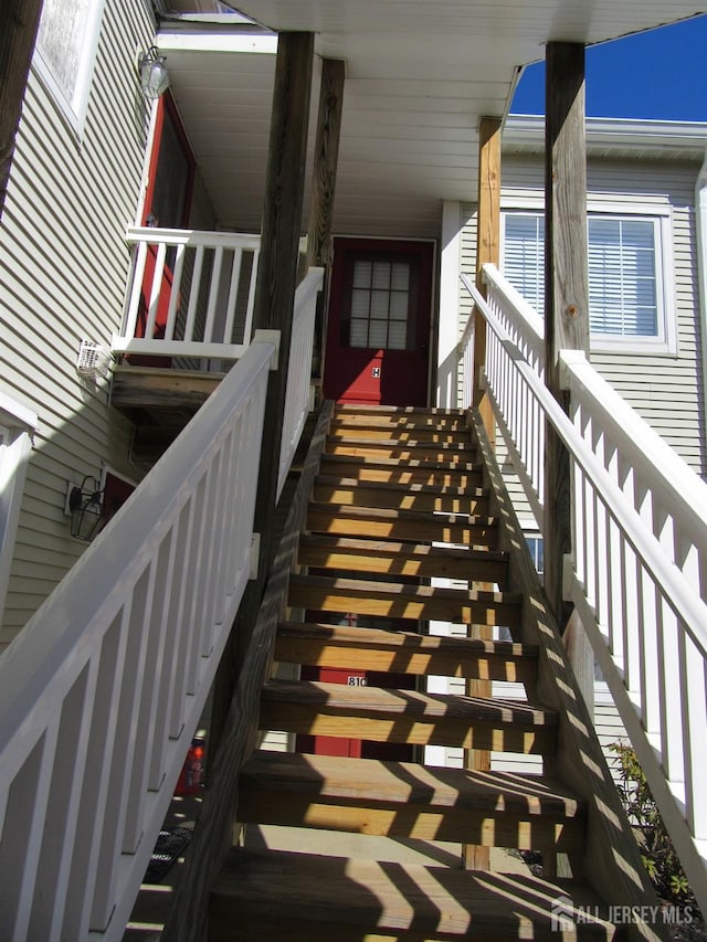 exterior space with stairway