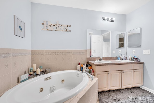12 Jeremy Way, Old Bridge, NJ 08857 - full bath with a whirlpool tub and double vanity