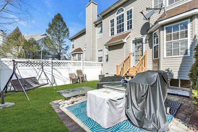 12 Jeremy Way, Old Bridge, NJ 08857 - view of patio / terrace with entry steps and area for grilling