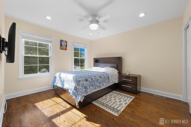 55 Nottingham Dr, Old Bridge, NJ 08857 - bedroom featuring wood finished floors, recessed lighting, and ceiling fan