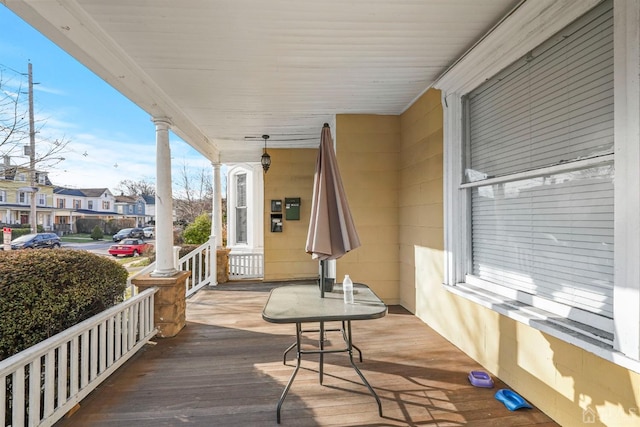 exterior space with covered porch