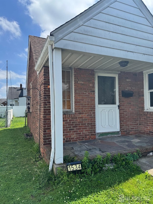 1534 Julian Ter, Union Twp, NJ 07083 - doorway to property with brick siding