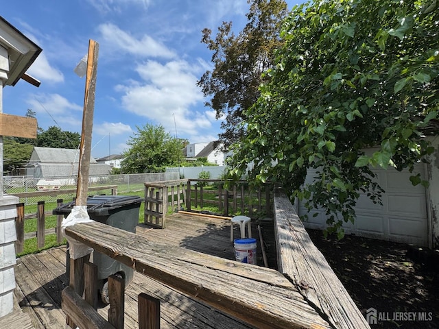 1534 Julian Ter, Union Twp, NJ 07083 - wooden terrace with a fenced backyard