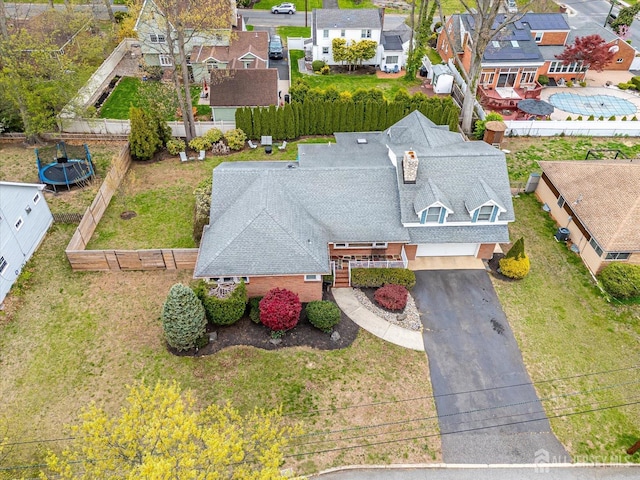 207 Dellwood Rd, Metuchen, NJ 08840 - aerial perspective of suburban area