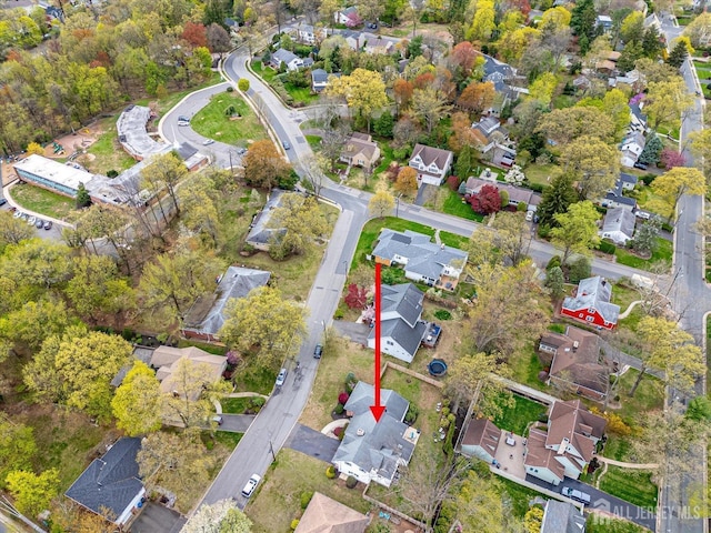 207 Dellwood Rd, Metuchen, NJ 08840 - aerial view of property's location featuring nearby suburban area