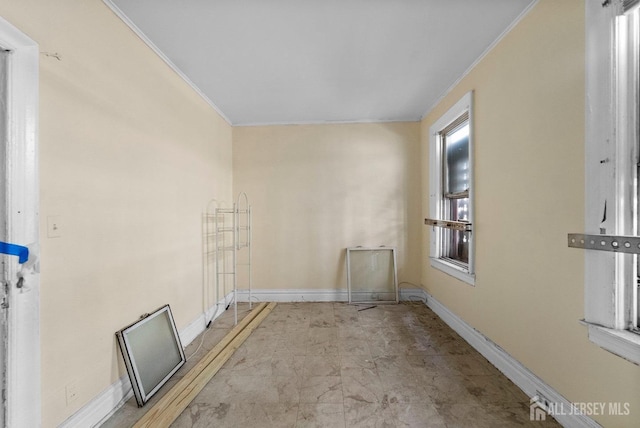 52 Wade St, Jersey City, NJ 07305 - unfurnished room featuring crown molding