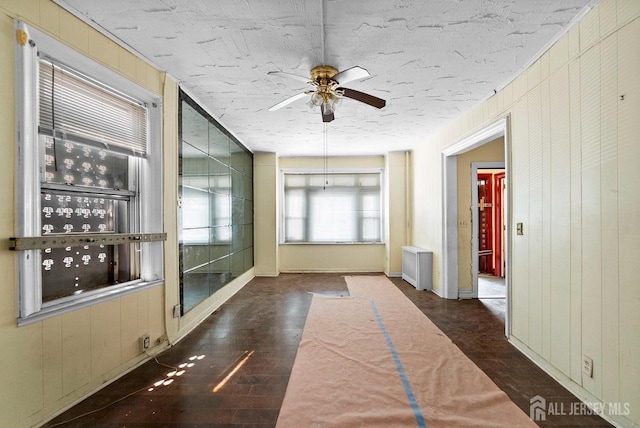 52 Wade St, Jersey City, NJ 07305 - hallway with wood finished floors and wood walls