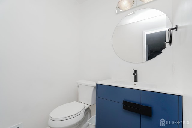 324 Oak Knoll Dr, Manalapan, NJ 07726 - half bathroom featuring vanity and toilet