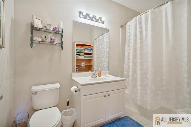 540 Cranbury Rd Unit 442, East Brunswick, NJ 08816 - bathroom featuring vanity and shower / bath combination with curtain