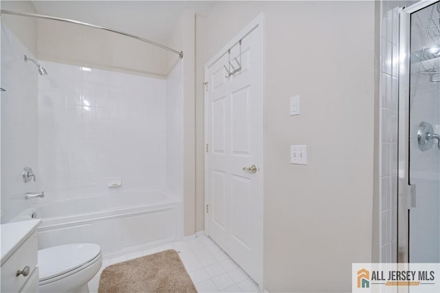 540 Cranbury Rd Unit 442, East Brunswick, NJ 08816 - full bathroom featuring vanity, tile patterned flooring, and bathing tub / shower combination