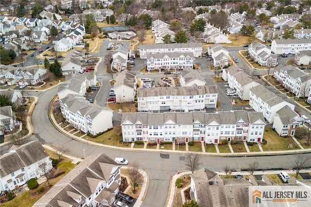 birds eye view of property featuring a residential view