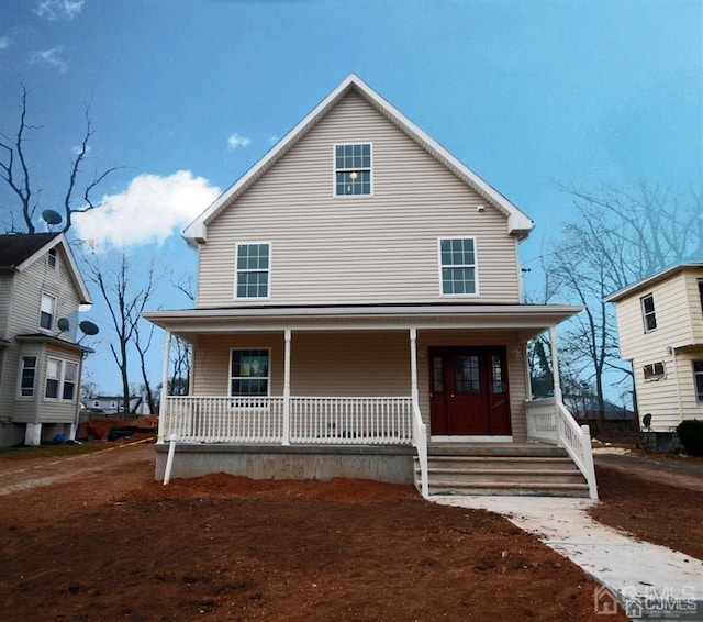 view of front of house with a porch