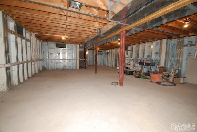 view of basement