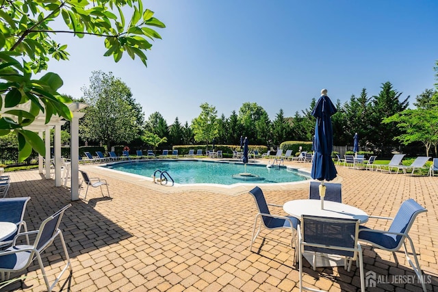 267 Tyler Ct, Monroe, NJ 08831 - community pool with a patio area