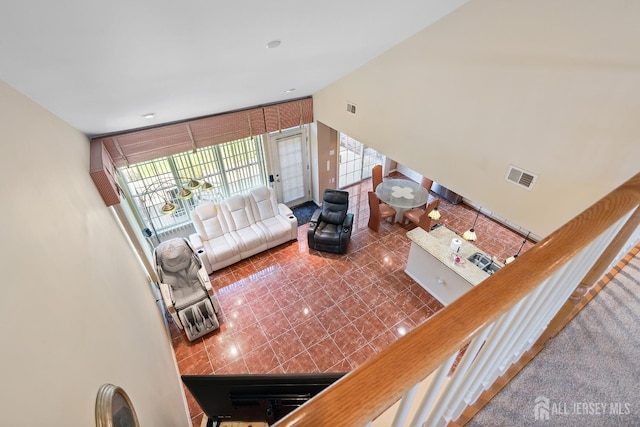 267 Tyler Ct, Monroe, NJ 08831 - living area with plenty of natural light and a towering ceiling