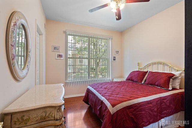 267 Tyler Ct, Monroe, NJ 08831 - bedroom featuring wood finished floors and a ceiling fan
