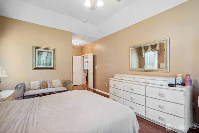267 Tyler Ct, Monroe, NJ 08831 - bedroom featuring dark wood-type flooring and a ceiling fan