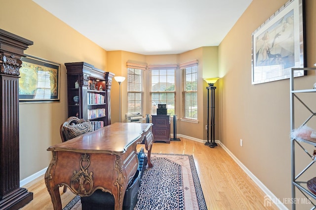 267 Tyler Ct, Monroe, NJ 08831 - home office with light wood-type flooring and baseboards
