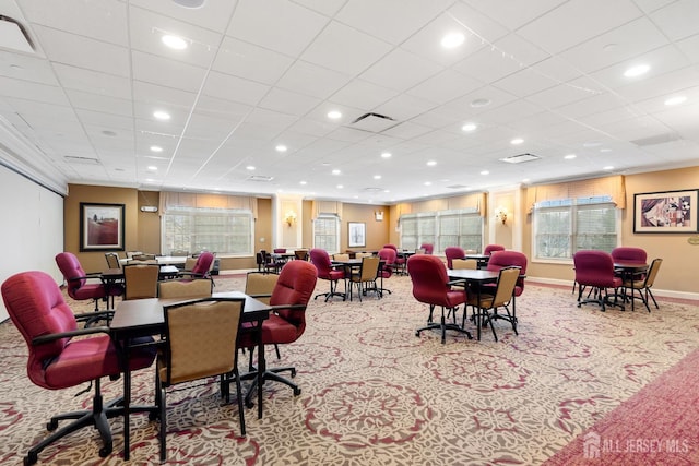 267 Tyler Ct, Monroe, NJ 08831 - dining space featuring carpet floors and recessed lighting