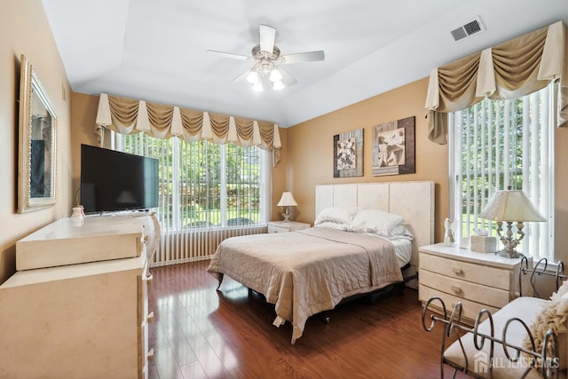 267 Tyler Ct, Monroe, NJ 08831 - bedroom featuring ceiling fan and dark wood finished floors