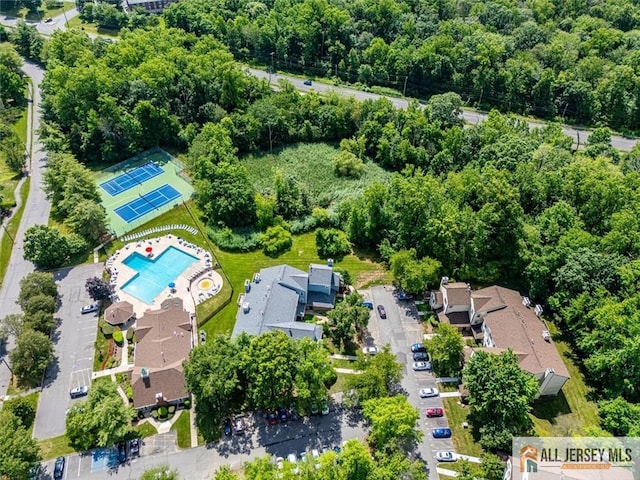 4211 Bayberry Ct, South Brunswick, NJ 08852 - bird's eye view of a pool area