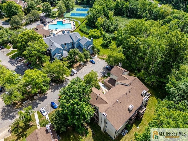 4211 Bayberry Ct, South Brunswick, NJ 08852 - drone / aerial view of a pool area