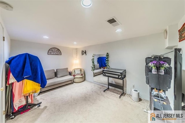 47 Pheasant Run Unit 47, Edison, NJ 08820 - living area featuring carpet floors and recessed lighting