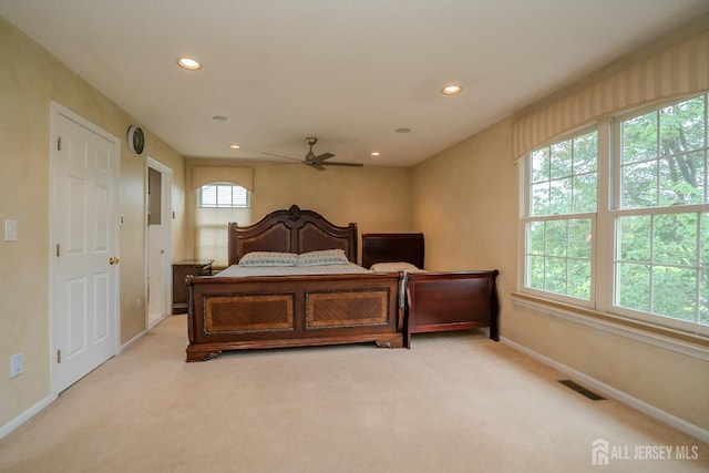 5 Fairmount Ct, Monroe, NJ 08831 - bedroom featuring recessed lighting, carpet floors, and ceiling fan