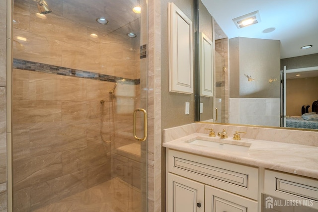 5 Fairmount Ct, Monroe, NJ 08831 - ensuite bathroom featuring a shower stall and vanity