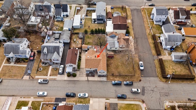 bird's eye view with a residential view