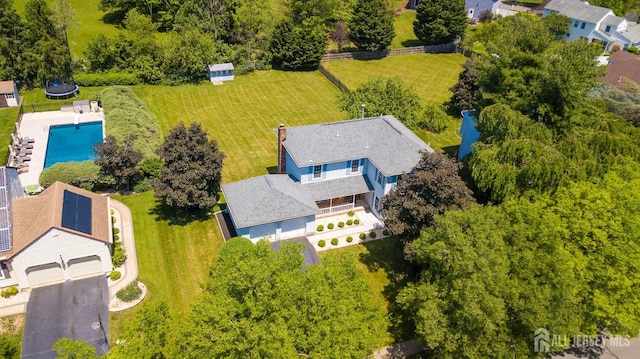 55 Cambridge Way, West Windsor, NJ 08550 - aerial view of property and surrounding area with a pool area