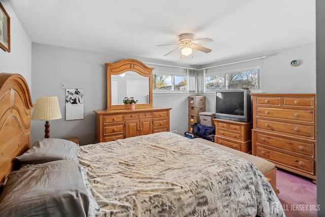 69 Claridge Pl, Colonia, NJ 07067 - carpeted bedroom featuring a ceiling fan