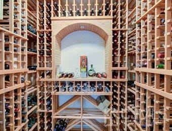 view of wine room