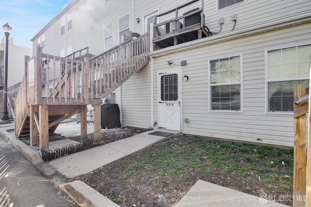 128 Remsen Ave Unit A, New Brunswick, NJ 08901 - property entrance with a wooden deck