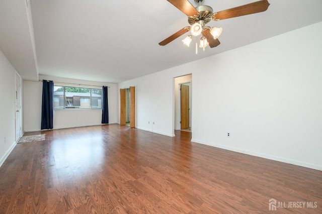 101 Mandon Ct Unit 4, South Brunswick, NJ 08540 - spare room with ceiling fan, wood finished floors, and baseboards