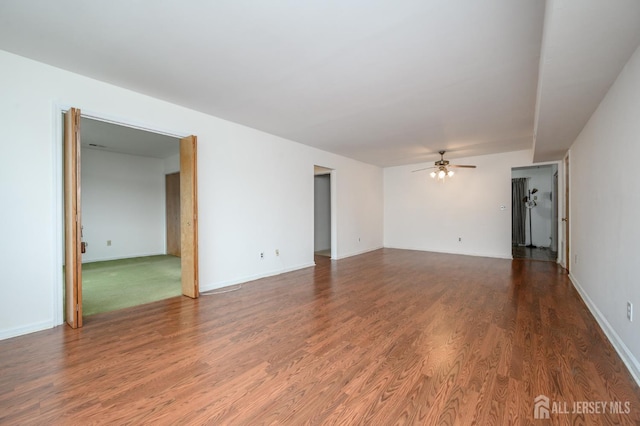 101 Mandon Ct Unit 4, South Brunswick, NJ 08540 - spare room with a ceiling fan, wood finished floors, and baseboards