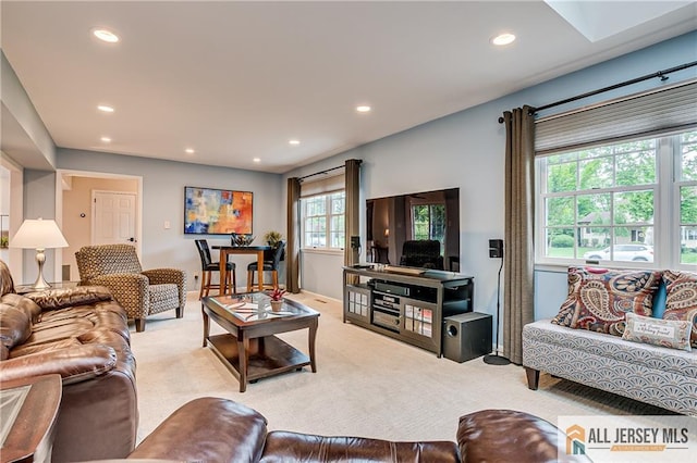 13 Steven Rd, South Brunswick, NJ 08824 - living room with carpet flooring and recessed lighting